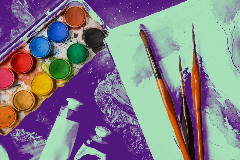 Painting boosts mindfulness while also making your brain sharper at noticing details in everyday life. Photo source: Edited via Canva.