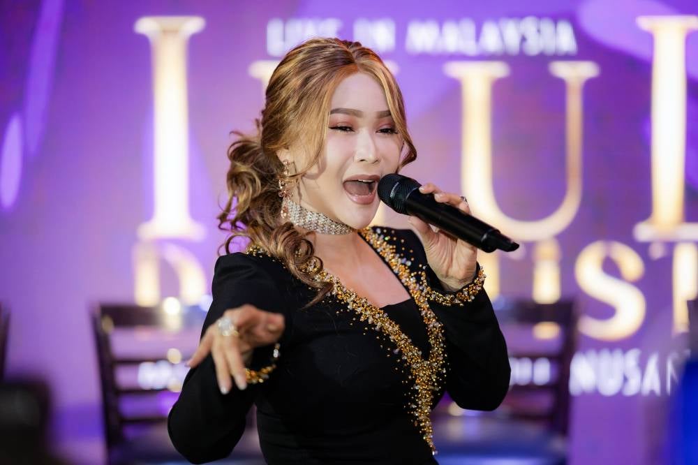 Indonesian dangdut singer Inul Daratista at the press conference for the Inul Daratista Live in Malaysia Millennial Dangdut Nusantara concert at Hard Rock Café recently. - Bernama photo
