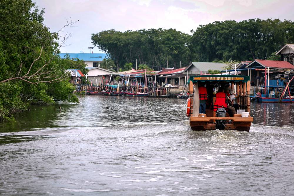 The Penang River Cruise has now become a new tourist attraction in Penang, offering a 15-kilometre journey along the Juru River. - Bernama photo