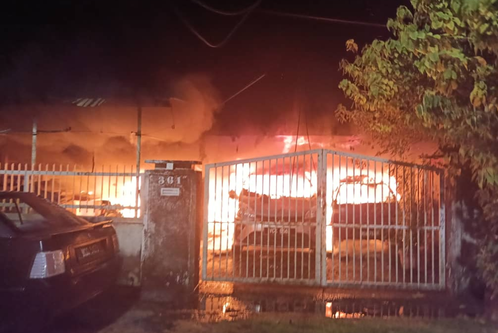 Photo provided by the Selangor Fire and Rescue Department.