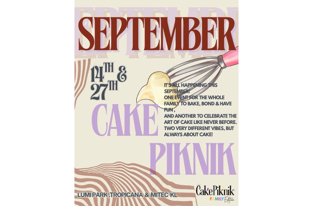 Cake Piknik: Family Editin is happening on Sept 14 at Lumi Park, Tropicana.