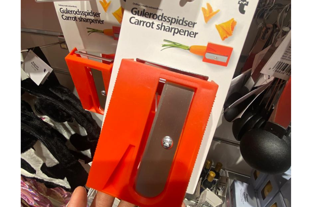 The giant sharpener for carrots. 