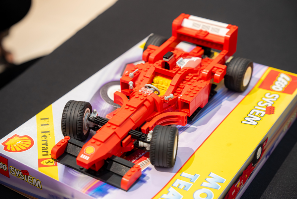 The world's first Lego Ferari from 1998 built by Master Model Builder Zariq Mohd Ali.