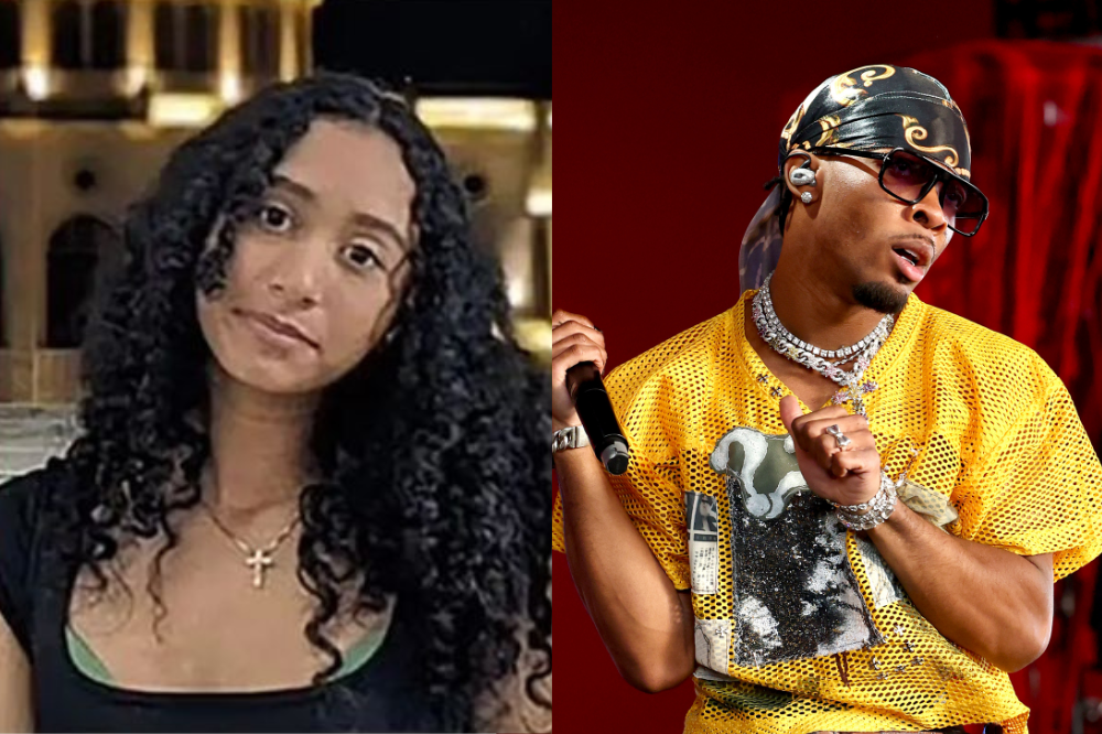 Celeste Rivas (left). Photo: X / (@JoshRPosts). D4vd (right). Photo: AFP