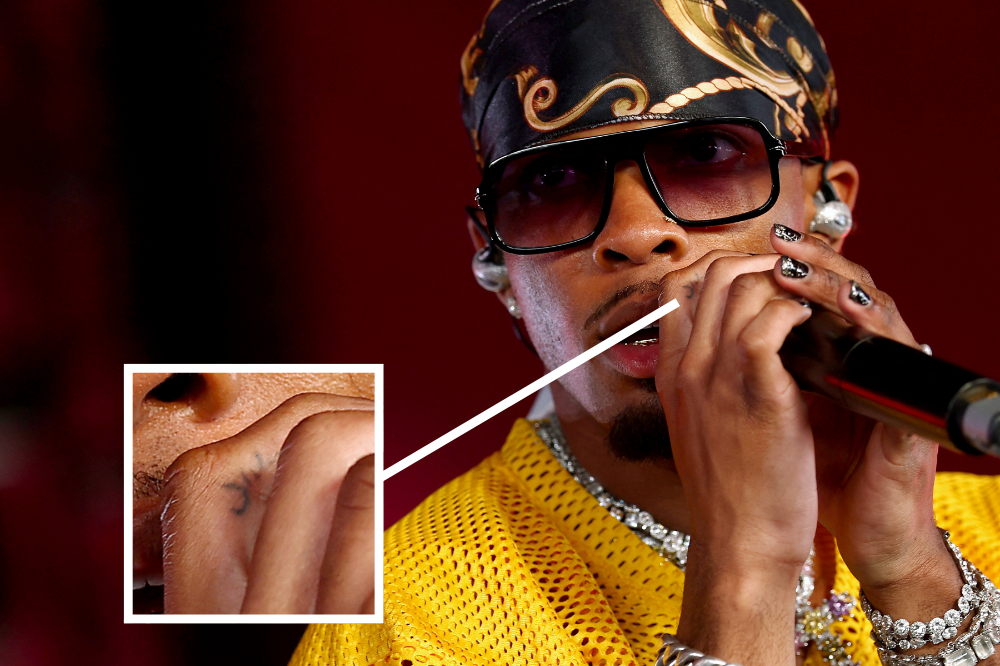 Investigators also pointed out a tattoo on Rivas’ right index finger reading “Shhh…,” which matched a tattoo on D4vd’s finger. Photo: AFP, Edited via CANVA