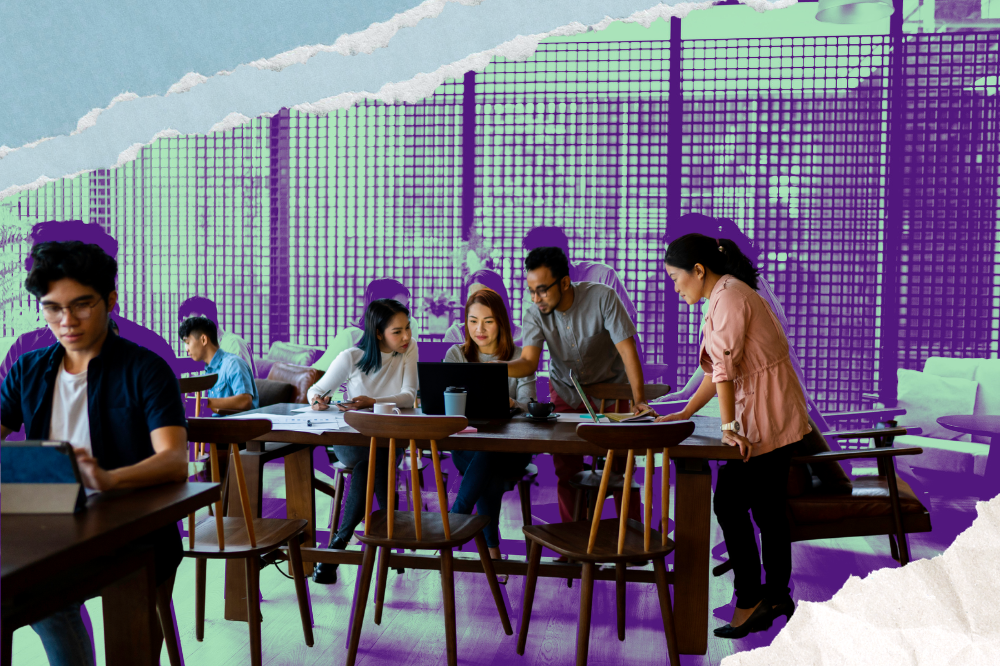 Working outside of a traditional office has become more than just a passing trend in Malaysia. Photo for illustration purposes only. Photo: Edited via CANVA