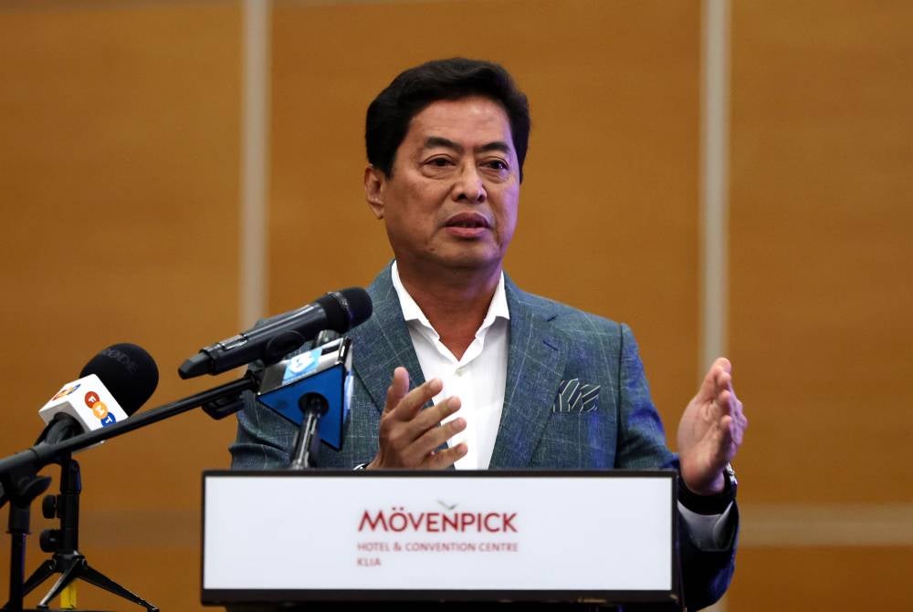 MACC chief commissioner Tan Sri Azam Baki speaking at the closing ceremony of the 4th National Governance, Integrity and Anti-Corruption Research Conference 2025 today. - Photo by Bernama