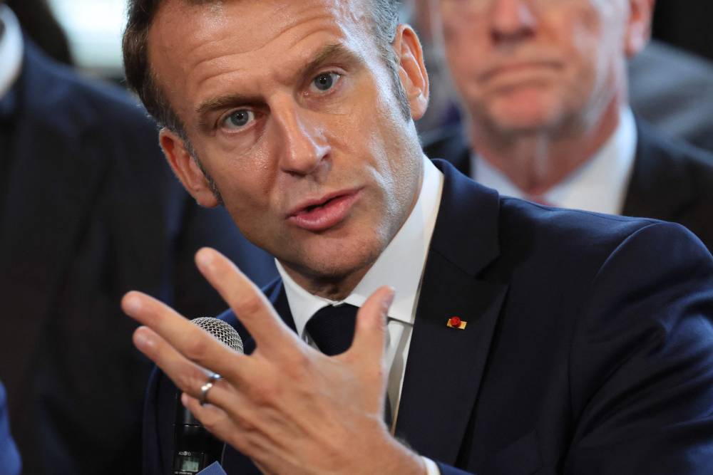 French President Emmanuel Macron. AFP FILE PIX