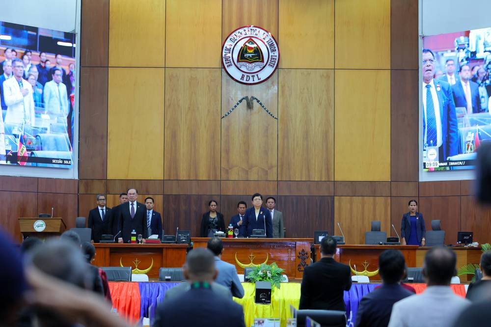 Prime Minister Datuk Seri Anwar Ibrahim began the second day of his official visit to Timor-Leste today with a historic address to the National Parliament here. - Bernama photo