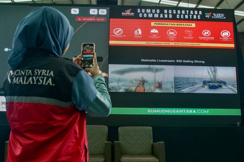 The GSF mission, which involved over 500 activists from 44 countries including Malaysia, set sail for Gaza as a symbol of solidarity and an effort to break the Israeli blockade by delivering essential supplies for Palestinians affected by the Zionist regime’s ongoing attacks. - Bernama photo