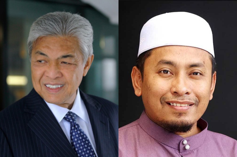 Umno President Datuk Seri Dr Ahmad Zahid Hamidi (left) and Pas Information Chief Ahmad Fadhli Shaari (right). Photo: BERNAMA