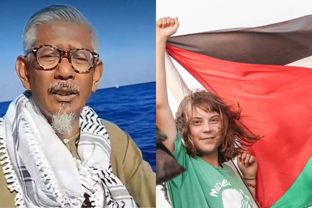 Zainal (left) and Thunberg. - Photos: Facebook