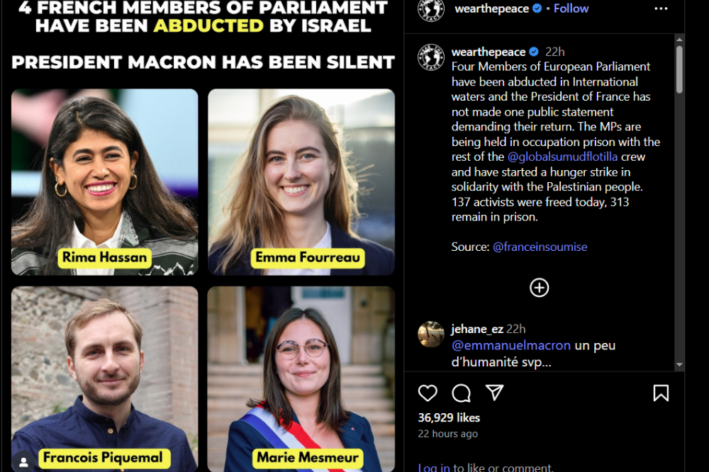 Photo: INSTAGRAM / @wearthepeace 