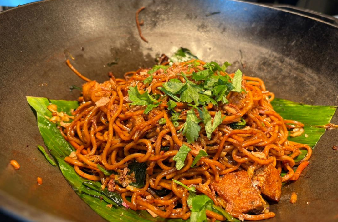 Mee goreng is also available at the breakfast spread. 