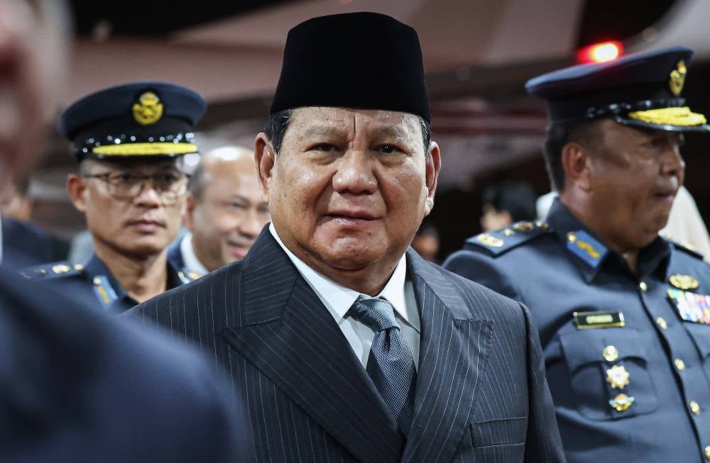 Indonesian President Prabowo Subianto - Bernama FILE PIX