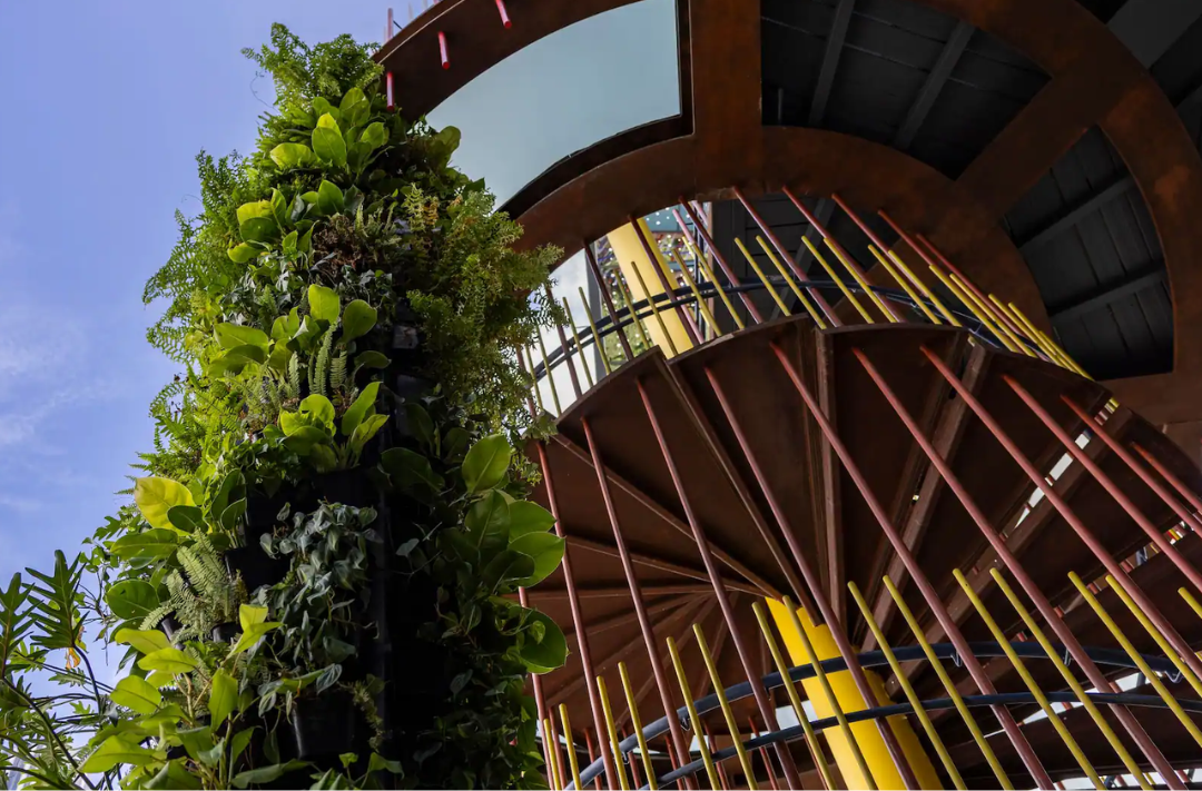 One of the hotel's attraction is the Garden Spiral Staircase. 