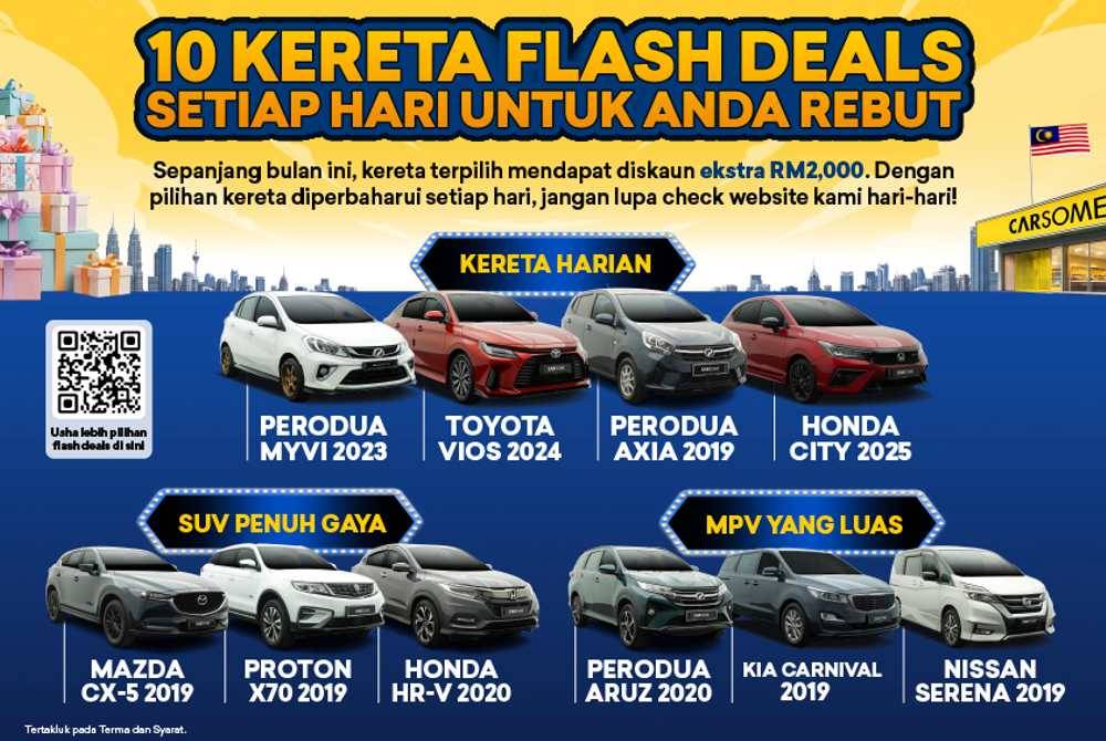 CARSOME has also launched its 10th Anniversary National Promotion Campaign at all CARSOME showrooms nationwide from Oct 1 to 31.
