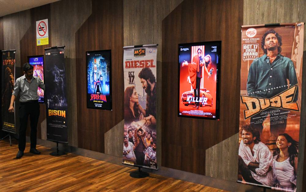 As Deepavali lights up homes around across Malaysia, another kind of light draws the crowds, silver glow of the big screen. Photo by Bernama