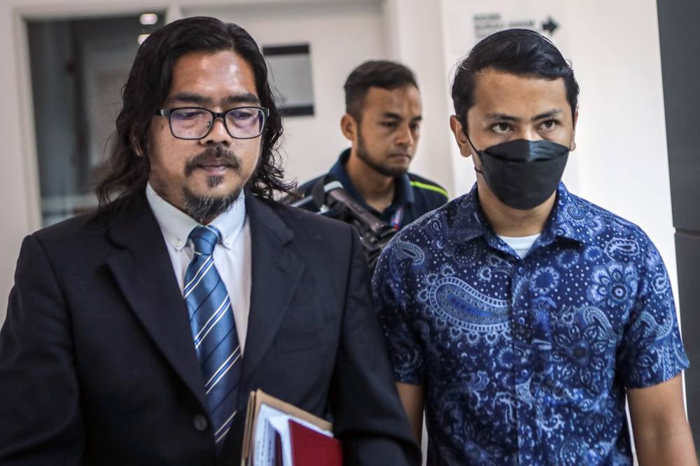Lecturer at a skills institute in Perlis Syed Luqman Syed Muhammad Arif, 27, pleaded not guilty in the Magistrate’s Court today to a charge of causing injury to a male student at the institute last February. - Photo by Bernama