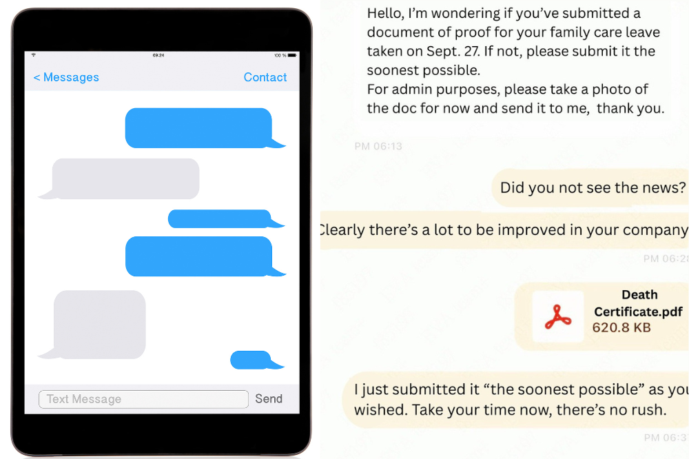 Airline sends message to dead flight attendant asking for leave