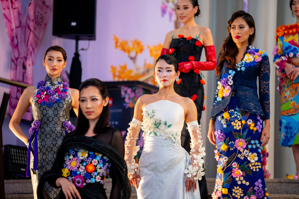 Models adorning outfits designed by Moda designers. - Photo courtesy of the Lego Group