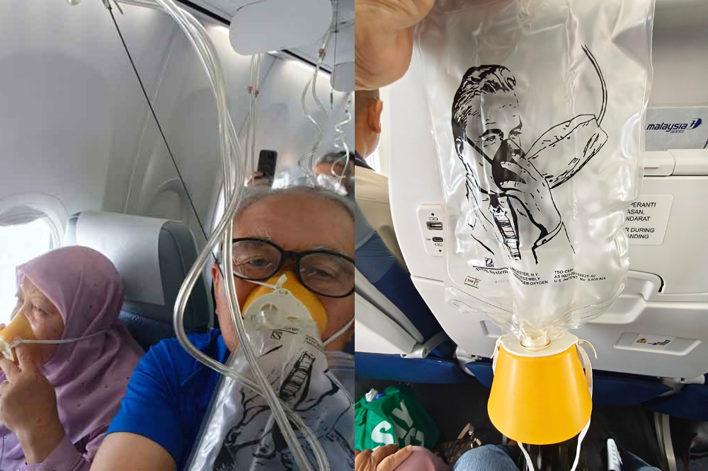 Abdul Jalil shares his experience aboard flight MH2742 on Facebook. Photo: Facebook/Abdul Jalil