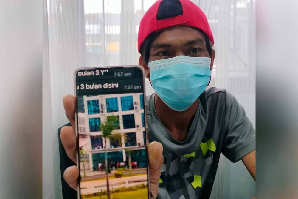 Joe shows the building allegedly used as the 'scammer' headquarters in Cambodia.