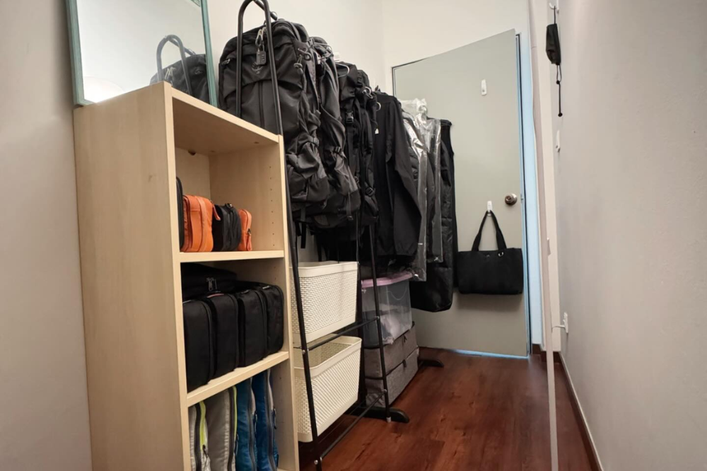 The 45-square-foot room, she shared with her husband in the clinic. Photo: X/minimyalist