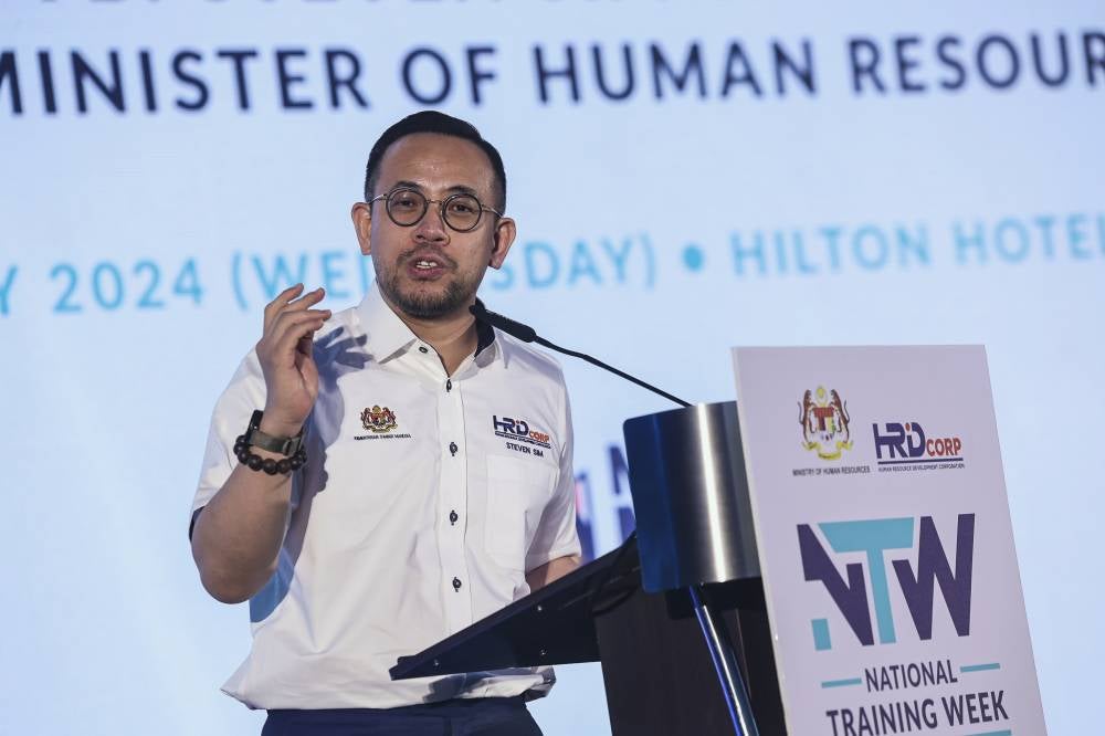 Human Resources Minister Steven Sim. Bernama FILE PIX
