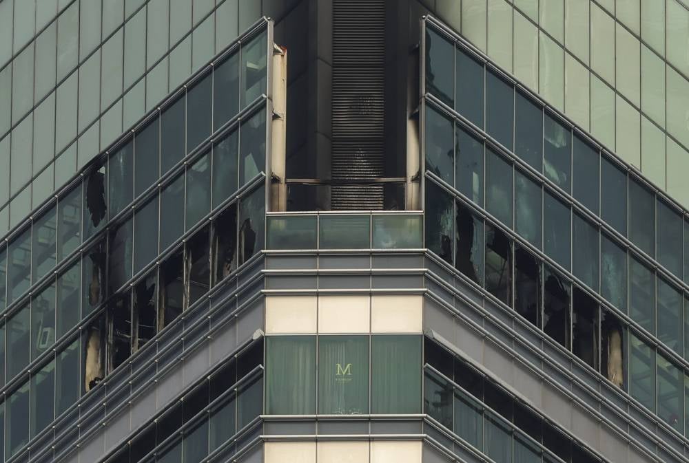 One of Kuala Lumpur’s most recognisable fine dining spots, Marini’s on 57, temporarily shut its doors after a fire broke out on the top floor of Petronas Tower 3 on Saturday morning. Bernama FILE PIX