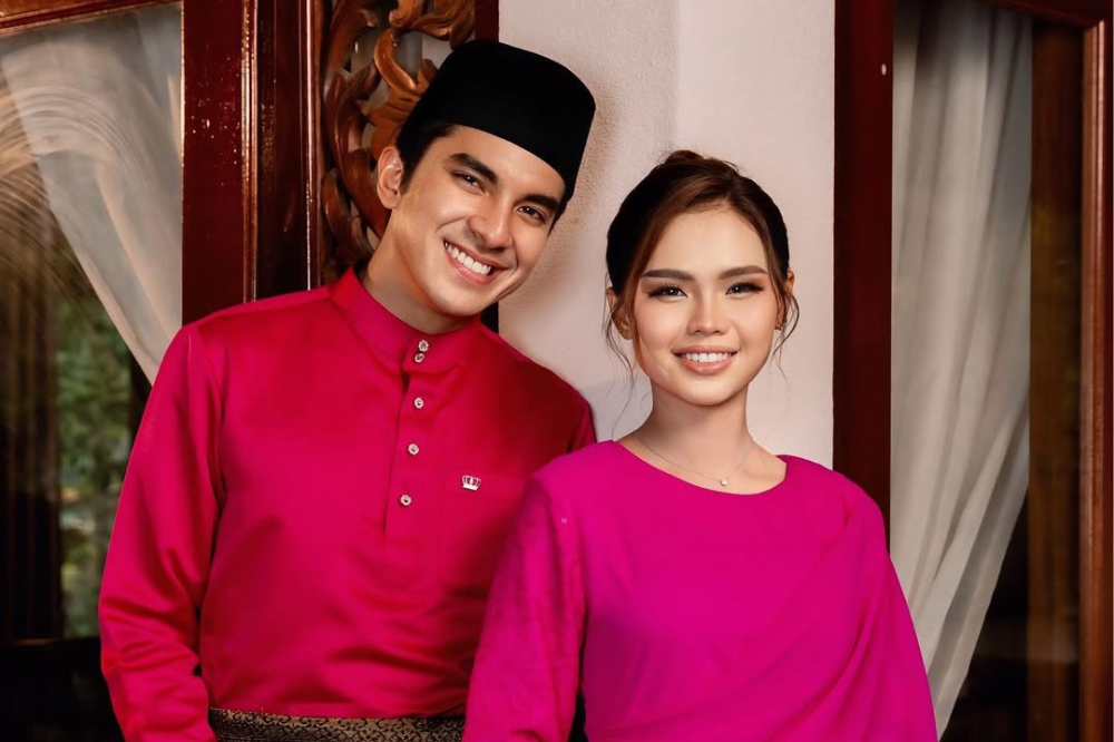 MP Muar Syed Saddiq and actress-singer Bella Astillah. -Photo: Instagram / @syedsaddiq