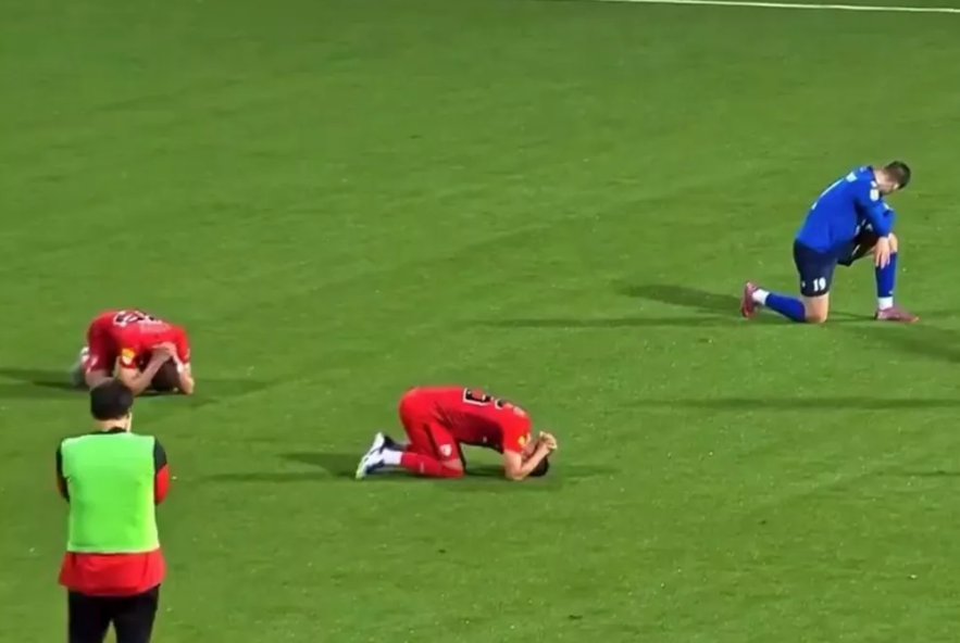 The match was suspended by the referee during the medical emergency as Zizovic received treatment.