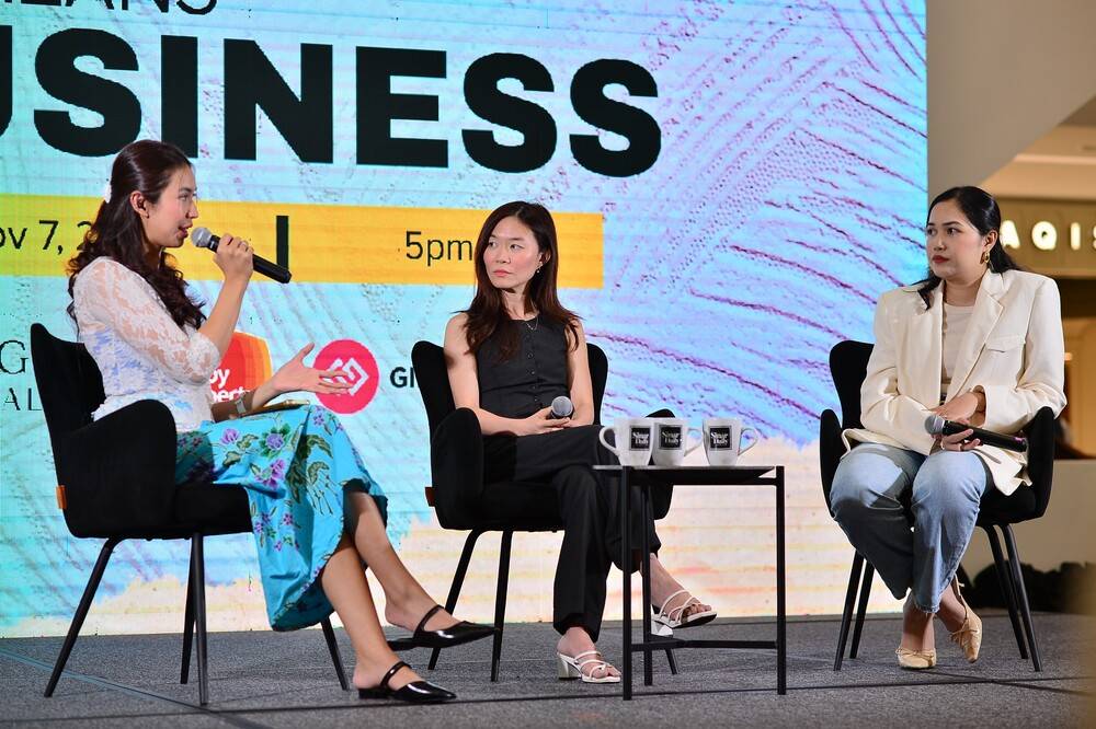 Malaysian entrepreneurs Eva and Mardhiah shared their journeys of courage and creativity during Sinar Daily’s She Means Business panel, which explored building purposeful and resilient businesses. - Photo by ASRIL ASWANDI SHUKOR/SINAR