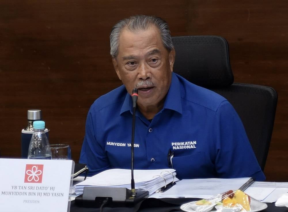 PN Chairman Tan Sri Muhyiddin Yassin - BERNAMA FILE PIX