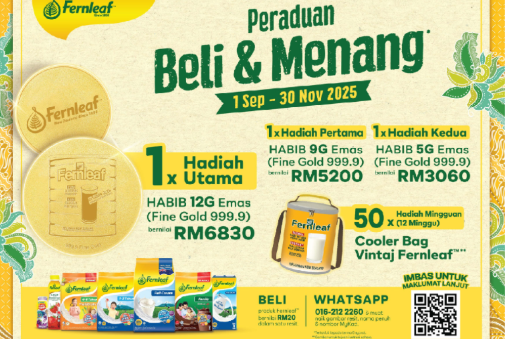 Fernleaf is rewarding its loyal fans with the Buy & Win contest, which offers Malaysians a chance to bring home truly irresistible prices.