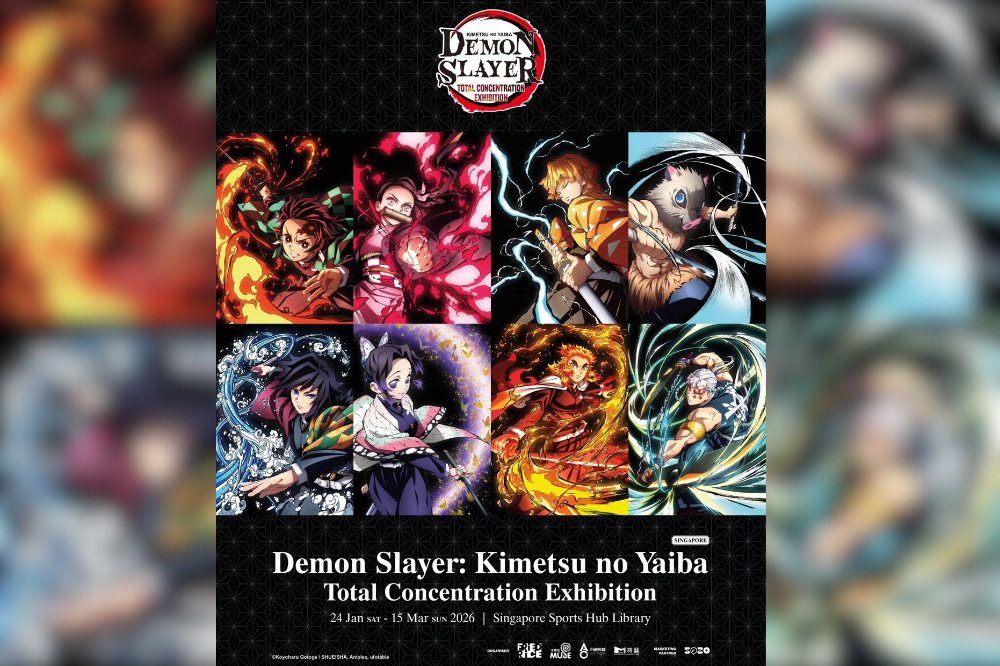 Demon Slayer: Kimetsu no Yaiba Total Concentration Exhibition is landing in Singapore, running from Jan 24 to March 15, 2026 - Photo: FriedRice Experience (FRE-X), ACO MEDIA, Muse Communication, and Mediasphere Communications