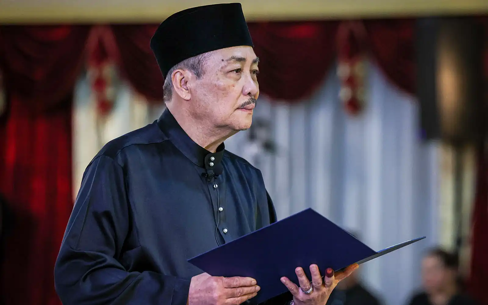 Gabungan Rakyat Sabah chairman Hajiji Noor was sworn in as chief minister following the state election on Saturday. Photo: Bernama