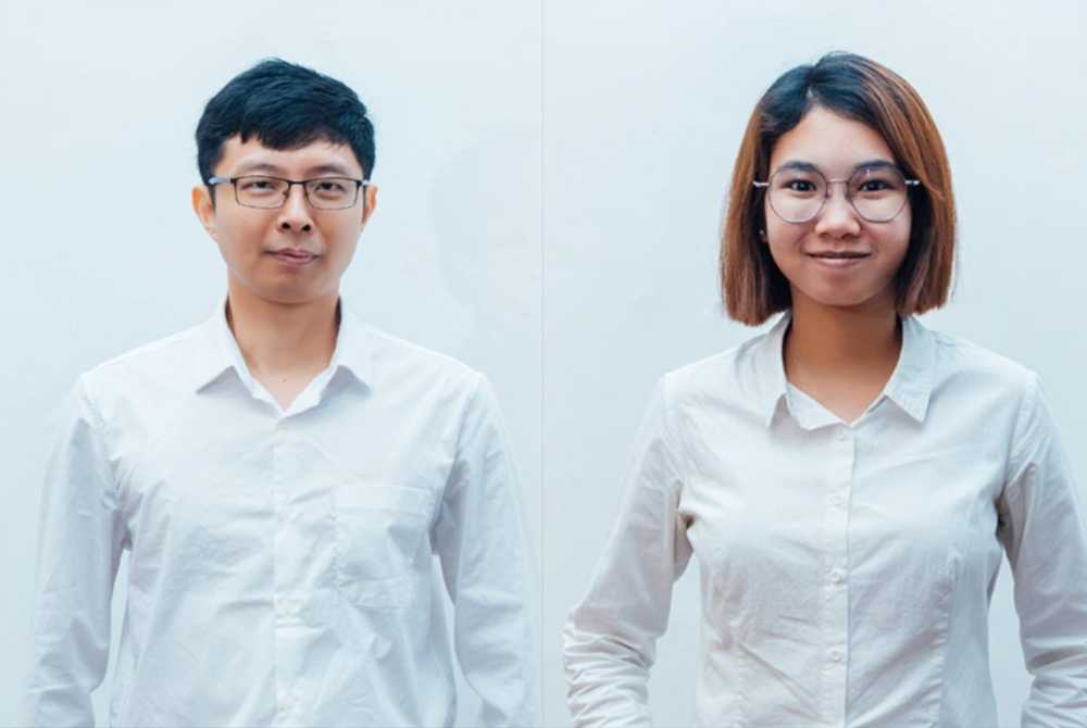 Johor Dapsy chief Loh Wei Jian and state secretary Suweeta Lam Xiao Wei.