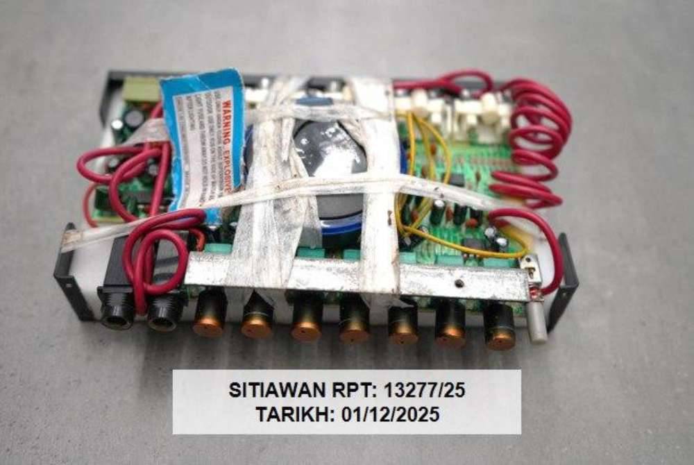 The inspection confirmed that the object was a homemade bomb.
