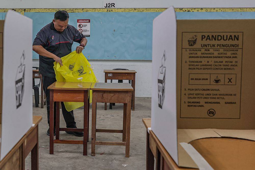 The 64.35 per cent voter turnout recorded in the recent Sabah state election has been viewed by political analysts as respectable and consistent with previous trends, despite rainy conditions and longstanding accessibility challenges in the state. - Bernama photo