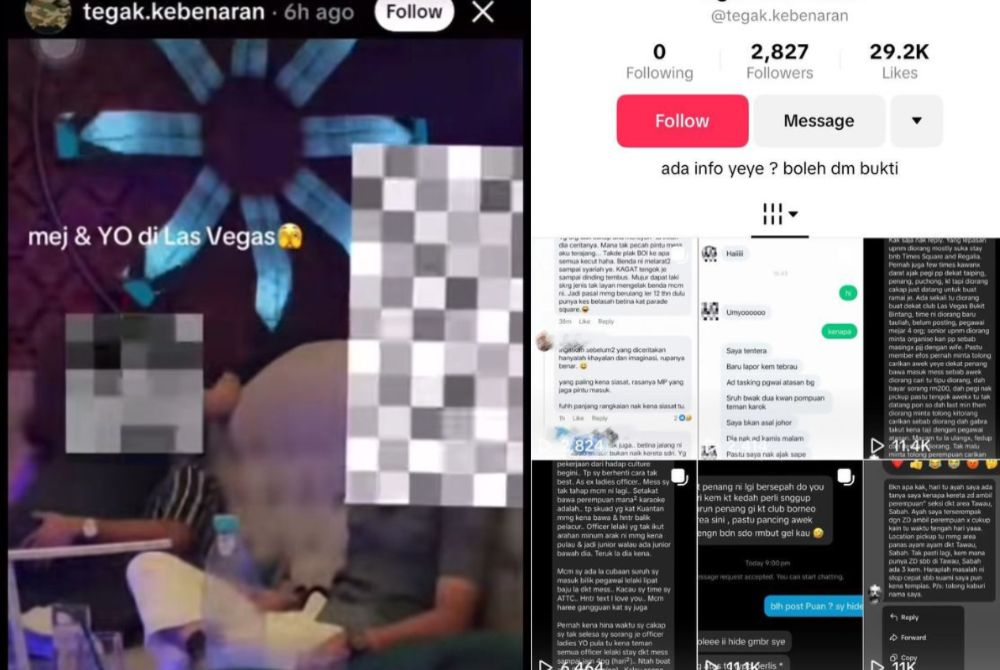 The issue surfaced after a Threads user reshared TikTok content from the account @tegak.kebenaran, which claimed that inappropriate behaviour involving men and women had taken place in military camps and involved personnel believed to be from the army.