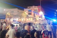 The incident is believed to have occurred at about 10pm while the victim was eating at the premises.