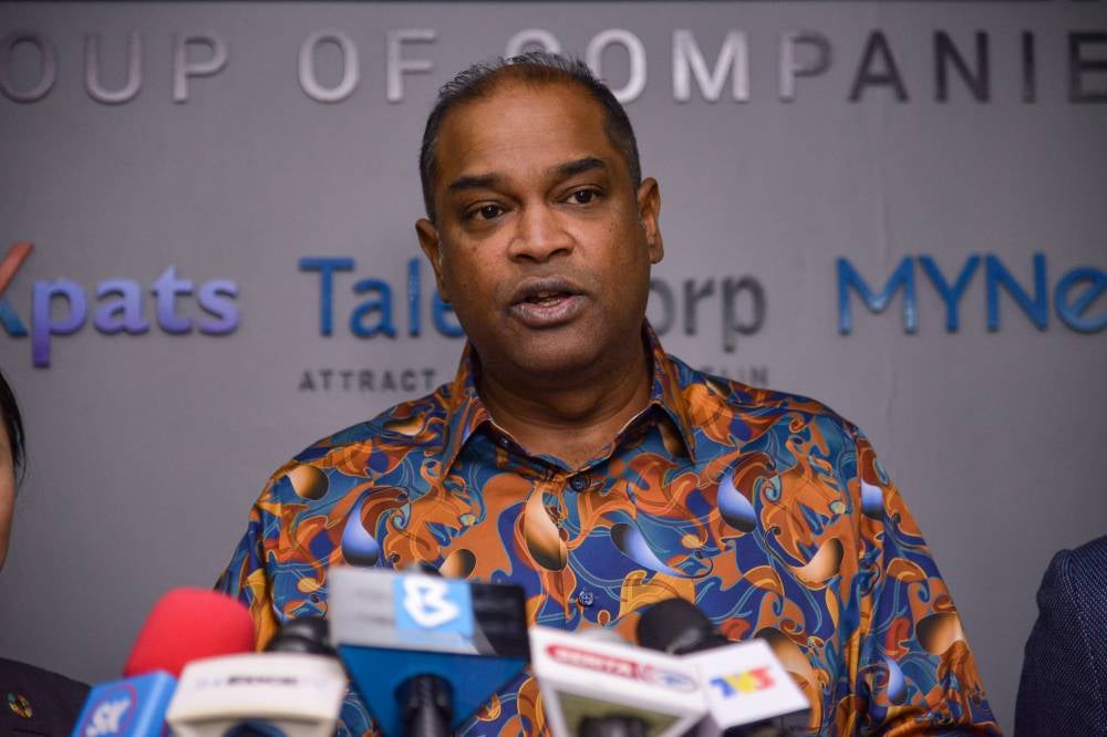 Human Resources Minister Datuk Seri R. Ramanan - Bernama photo