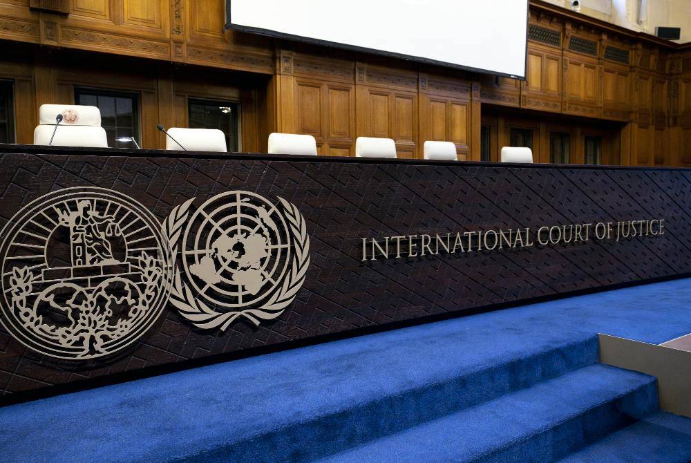 This photograph shows a view of the International Court of Justice (ICJ). - (Photo by Nick Gammon / AFP)