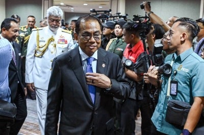 Khaled, who was met after delivering his New Year address at Wisma Perwira here today, said the appointment of the former Army chief as CDF, which was scheduled to take effect on Jan 1, had been deferred due to an ongoing case involving him. - Bernama photo