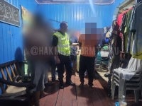 A 39-year-old man was arrested after allegedly secretly recording his stepchildren and wife in the bathroom, last Sunday.