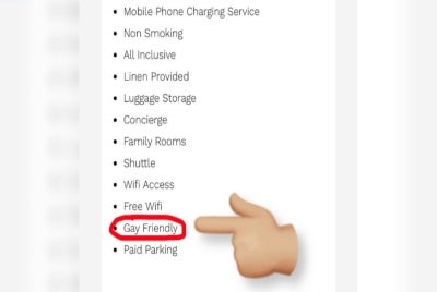 A hotel in Melaka allegedly lists “gay friendly” under its benefits on its website. - Photo: FIRDAUS WONG WAI HUNG/FACEBOOK