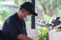 Singaporean permanent resident Long Sa Kow, 64, was fined RM9,000 by the Magistrate's Court today after being caught pumping RON95 petrol with fake registration plates earlier this month. - Bernama photo