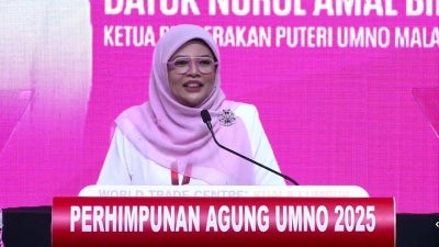 Nurul Amal was speaking in her policy address at the Puteri Umno General Assembly, held in conjunction with the Umno General Assembly 2025, at Dewan Tun Razak 4, World Trade Centre Kuala Lumpur, on Thursday. 