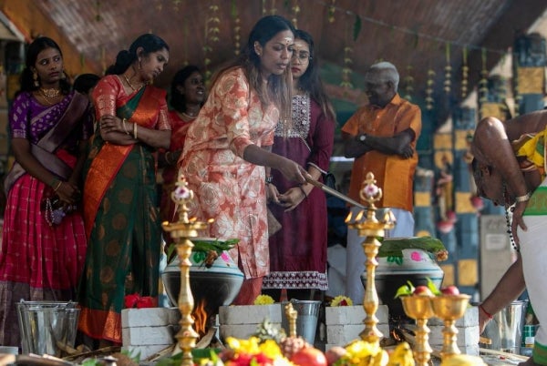 On this first day of the festival, Hindu families would perform prayers at home or nearby temples, according to their preferred timing. - Bernama photo
